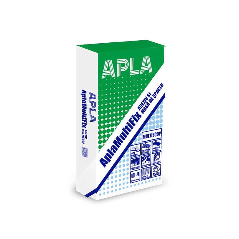 Adeziv panouri termoizolante si placi ceramice Apla Multifix, interior / exterior, 25 kg