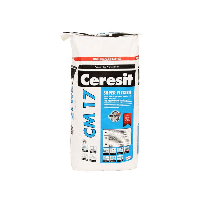 Adeziv pentru pereți și pardoseli la interior și/sau exterior Ceresit CM17 sac 25 kg