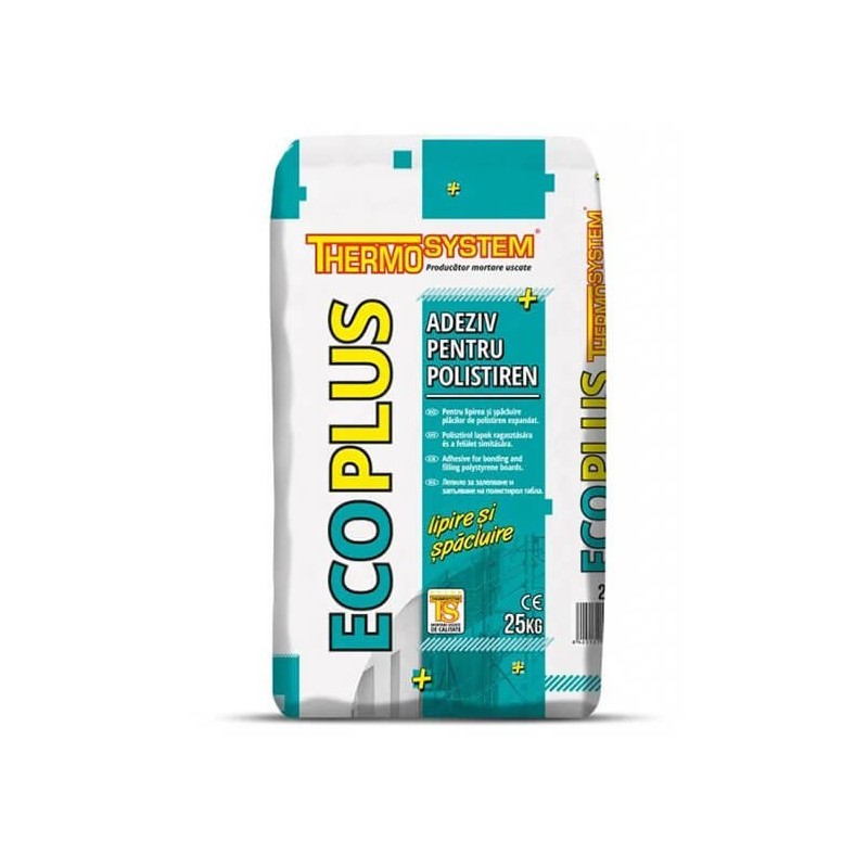 Adeziv pentru polistiren expandat si extrudat, Thermosystem EcoPlus, 25 kg