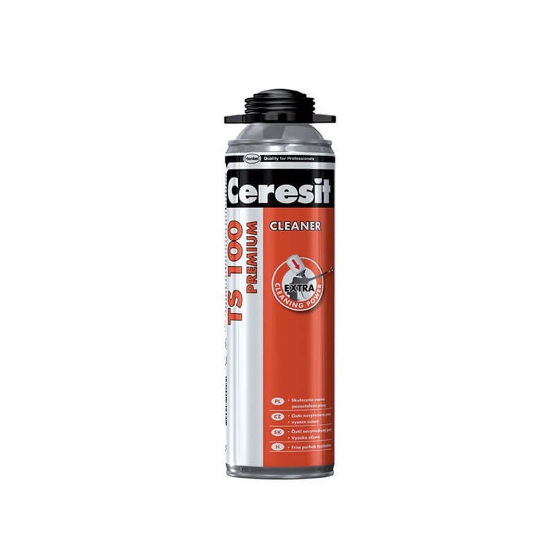 Agent de curatare spuma poliuretanica neintarita, Ceresit TS 100 Premium Cleaner, 500 ml