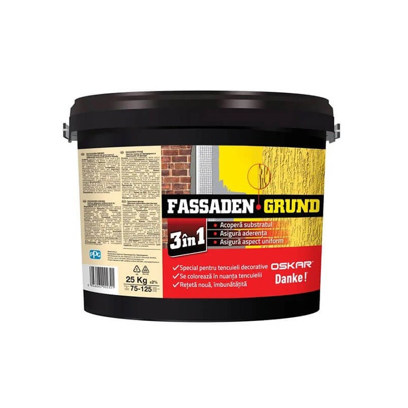 Amorsa pentru tencuieli decorative Oskar Fassaden Grund, interior / exterior, 8 kg
