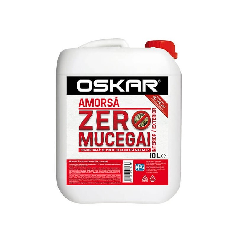 Amorsa perete Oskar Zero mucegai, interior si exterior, 10 L