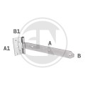 Balama de suspendare T 102124 200Z, Euronarcis , 200x90x33x50 mm