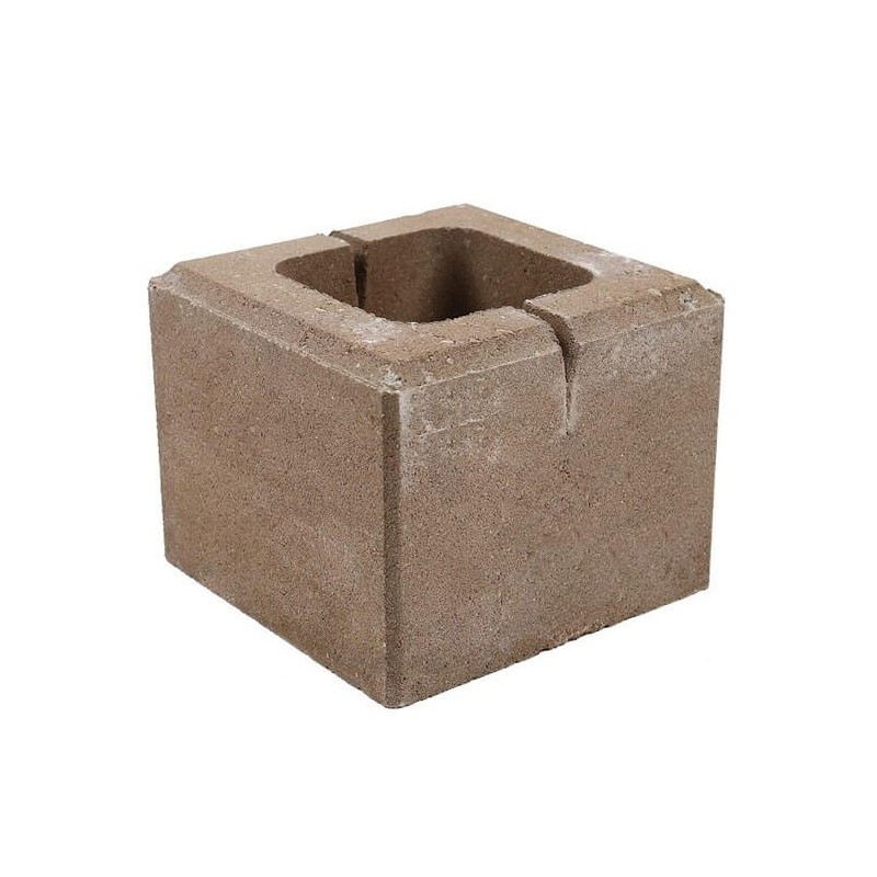 Bloc zidarie gard, 20 x 20 x 16 cm, crem, Rivago