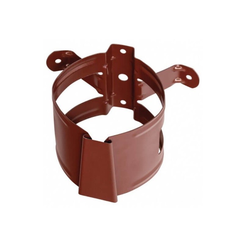 Brățară pentru burlan, roșu închis (RAL 3009), D88mm