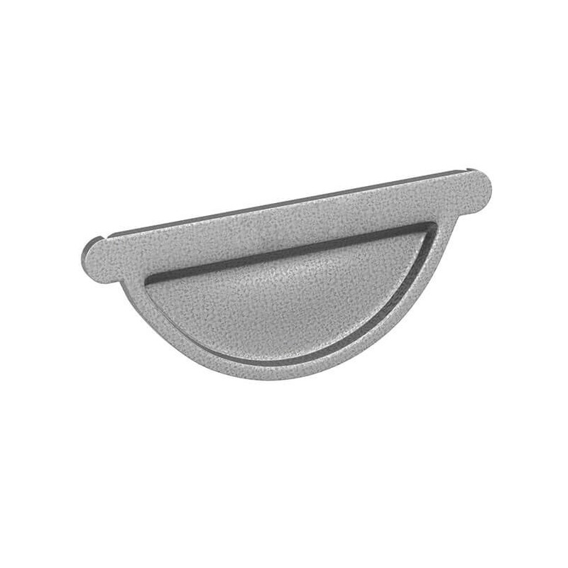 Capac pentru jgheab,  Aluzinc lucios, D 125 mm