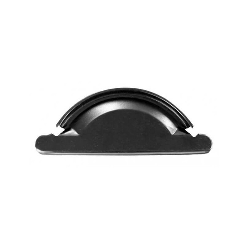 Capac pentru jgheab, negru lucios (RAL 9005), D 125mm