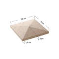 Capac Stâlp Gard Roma 35x35x5cm