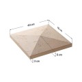 Capac Stâlp Gard Roma 40x40x6cm