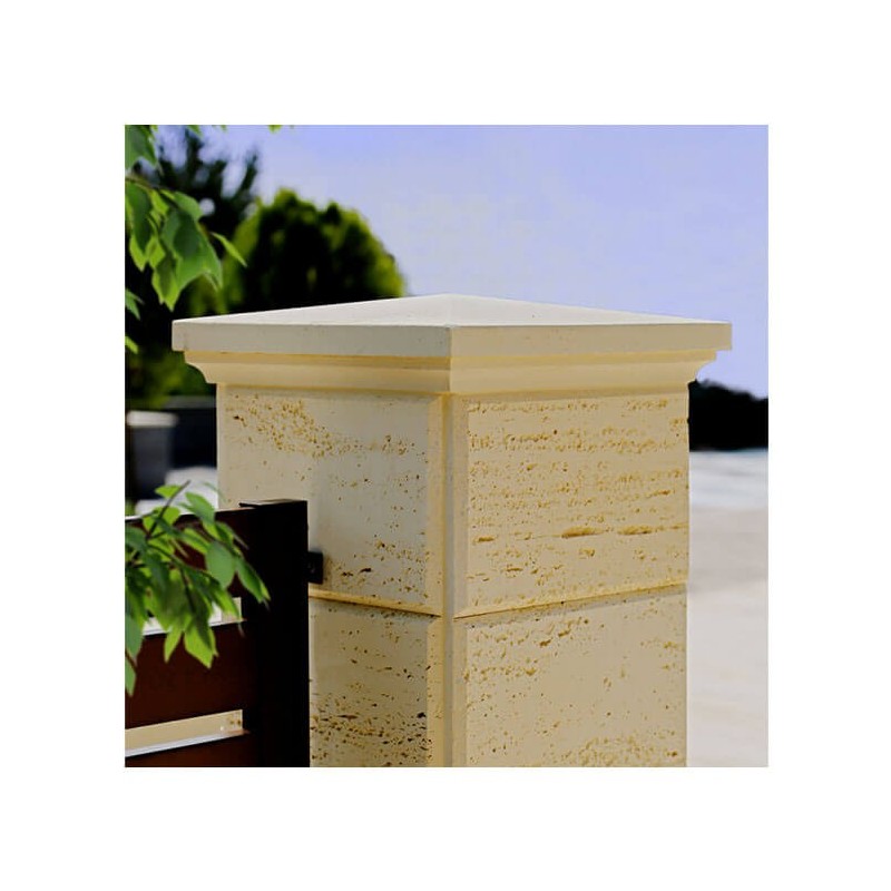 Capiteluri capace stalp gard, 35 x 35 cm, smoke, Start Stone