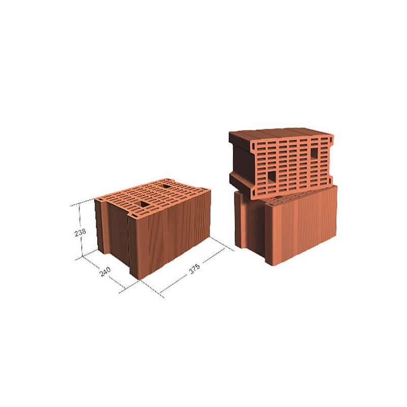 Caramida SOCERAM DUROTHERM 375 x 240 x 238 E