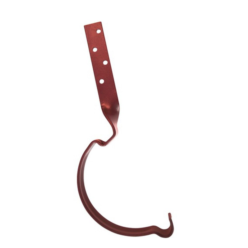 Carlig de jgheab rasucit, rosu inchis (RAL 3009), 125 x 210 mm