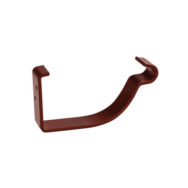 Carlig jgheab aplicat, rosu închis (RAL 3009), D 125 mm