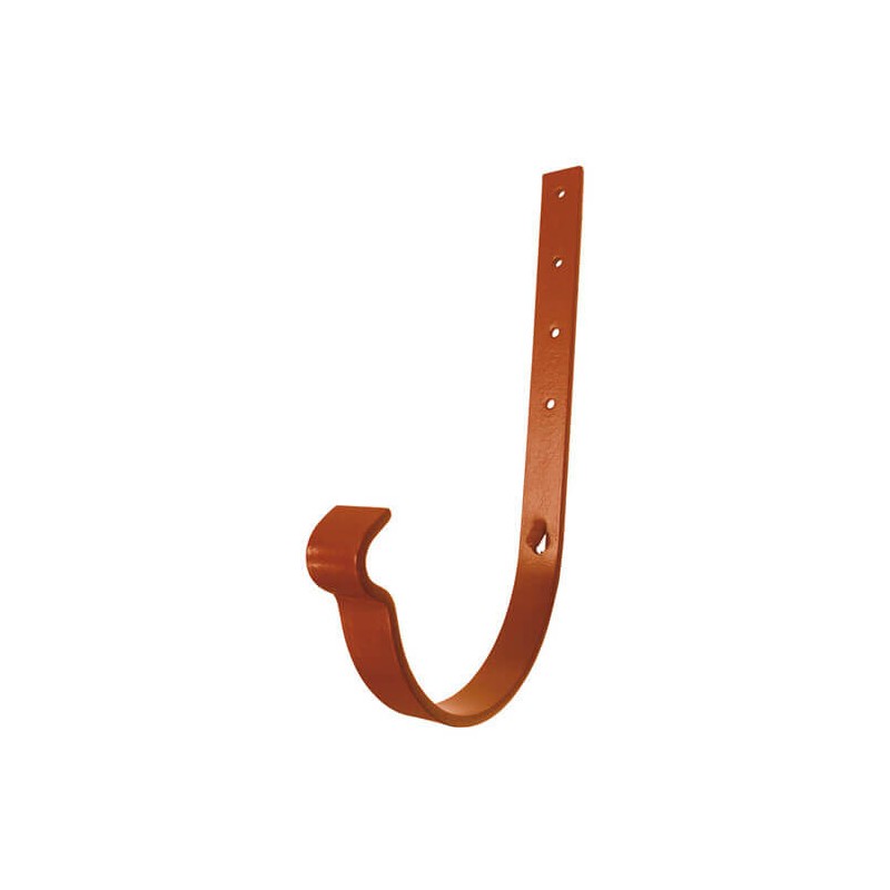 Carlig jgheab, caramiziu (RAL 8004), 125 x 210 mm