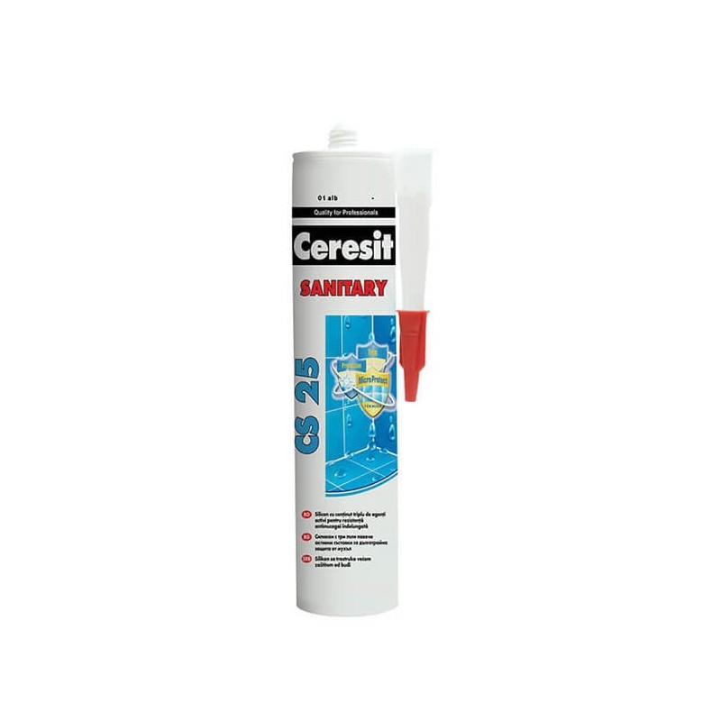 Ceresit silicon sanitar, alb, CS25, 280ml