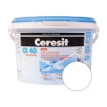 Chit de rosturi gresie si faianta Ceresit CE 40, Alb, aquastatic, 2 kg
