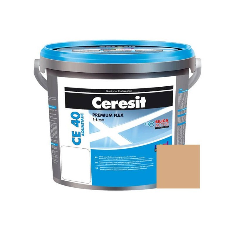 Chit de rosturi gresie si faianta Ceresit CE 40, caramel, aquastatic, 5 kg