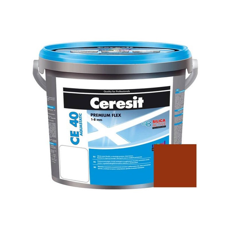 Chit de rosturi gresie si faianta Ceresit CE 40, clinker, aquastatic, 5 kg