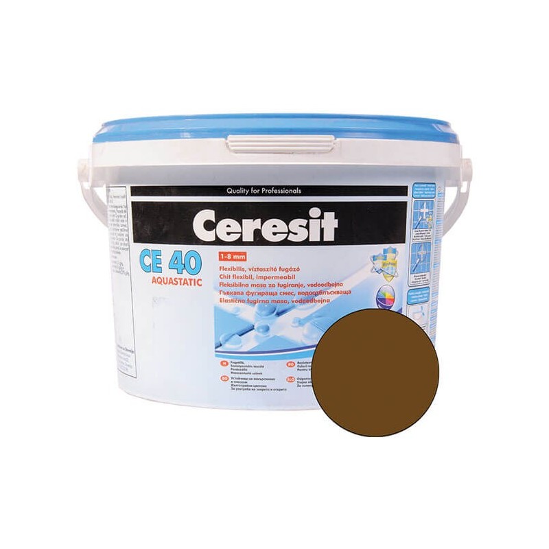 Chit de rosturi gresie si faianta Ceresit CE 40, Cocoa, aquastatic, 2 kg