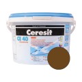 Chit de rosturi gresie si faianta Ceresit CE 40, Cocoa, aquastatic, 2 kg