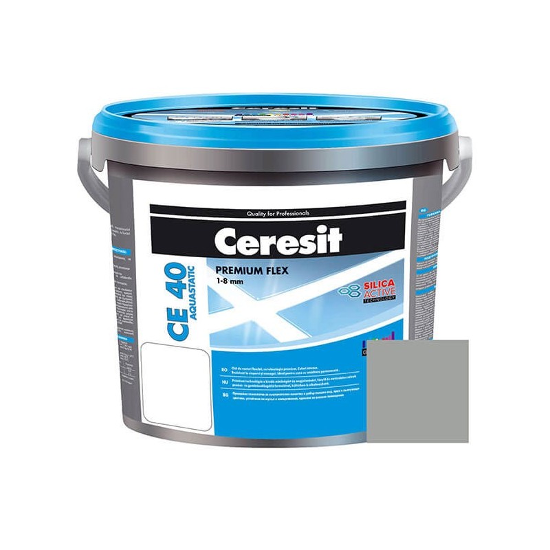 Chit de rosturi gresie si faianta Ceresit CE 40, gri, aquastatic, 2 kg