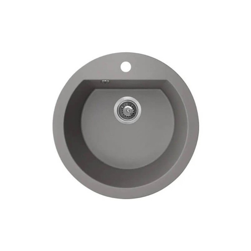 Chiuveta granit, gri, SBD 580T, rotunda,  Laveo