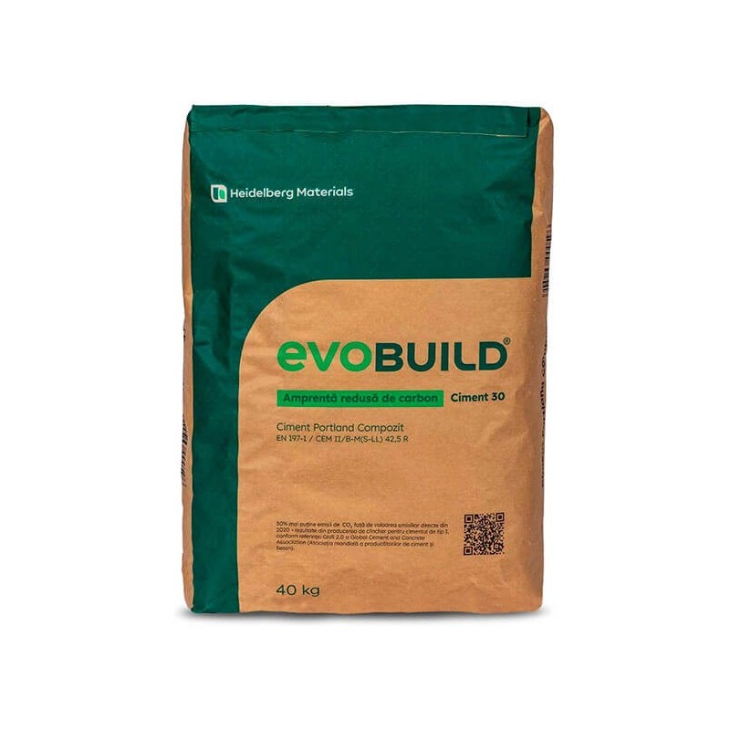 Ciment Portland Heidelberg CEM II B-M (S-LL) 42.5 R, 40 kg, EvoBuild