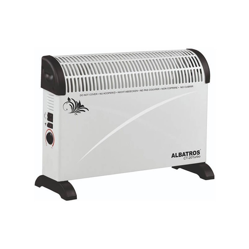 Convector electric Albatros ct-20Turbo, 3 trepte, 2000 W, alb