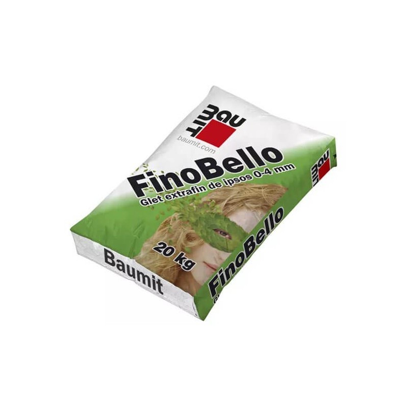 Glet de finisaj Baumit FinoBello, pe baza de ipsos, interior, 20 kg