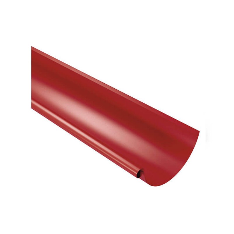 Jgheab de scurgere semicircular, D 125mm, rosu inchis (RAL 3009), L 4m