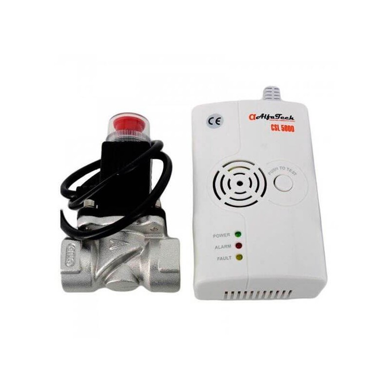 Kit detector de gaz cu electrovalva 3/4, CSL 5000, AlfaTech