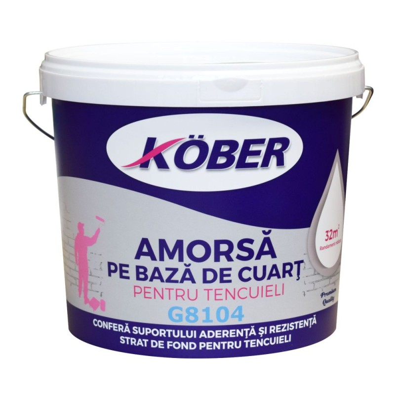 Kober amorsa cuart pentru tencuiala alba G8104 25KG