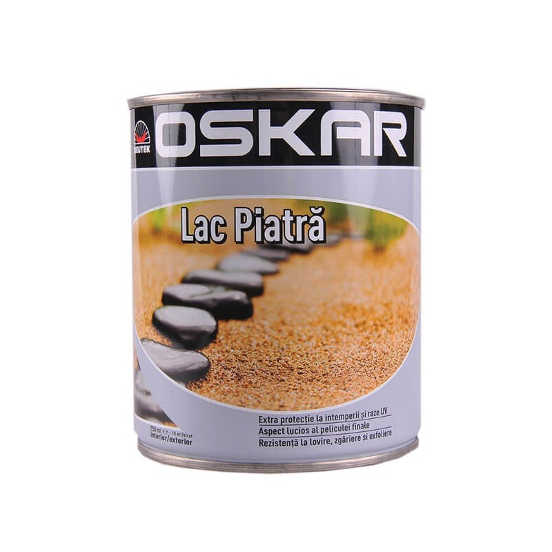 Lac pentru piatra, interior si exterior, Oskar, 2.5 l, transparent