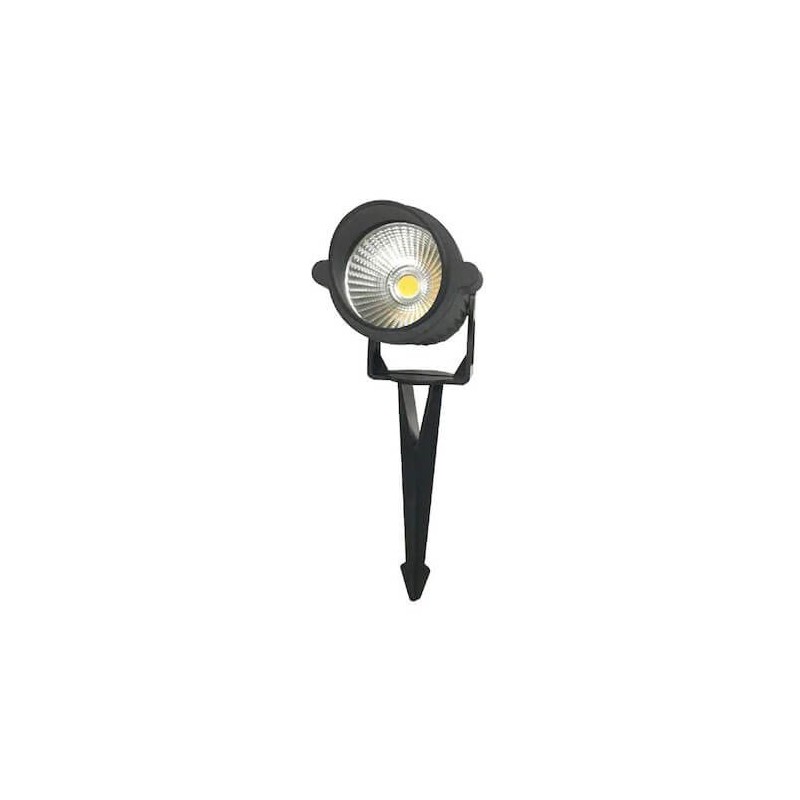 LED exterior / gradina, 9W, 220V, IP65, 6400K, Braytron, negru