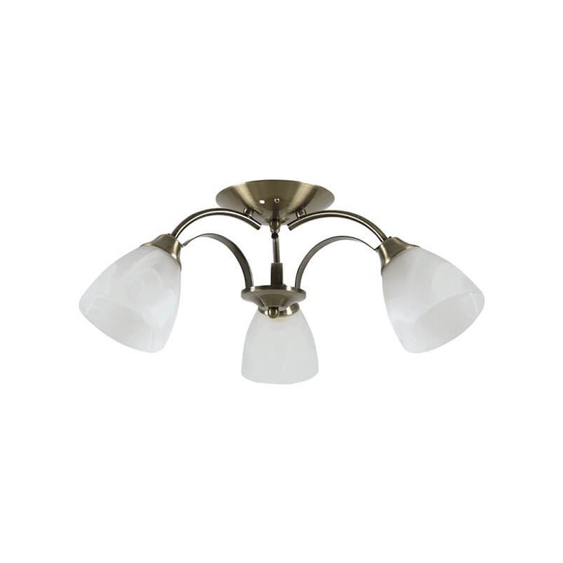 Lustra Ivory, alama + alb, 3 x E27, 60W