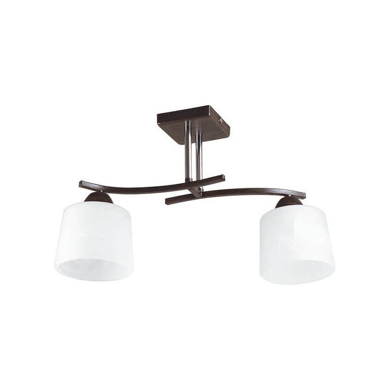 Lustra Osaka, alb + wenge, 2 x E27, 60W