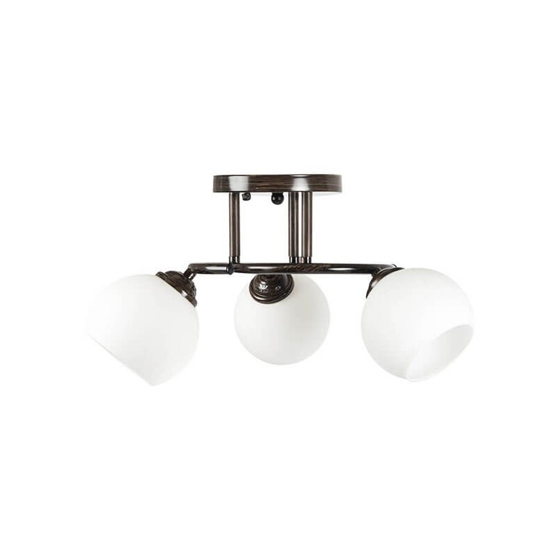 Lustra Ramona, wenge + alb, 3 x E27, 60W