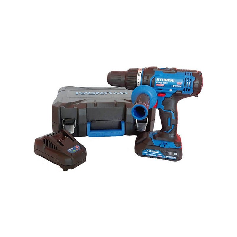 Masina de gaurit cu percutie / insurubat cu acumulator, Hyundai HY-ASB 180 LI 18V, 1 acum 2.0 Ah