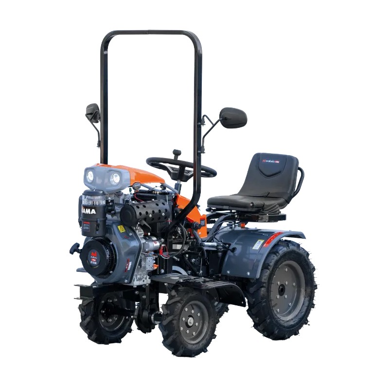 Minitractor Ride-On 4x4 r1200-1 diesel kama pornire electrica Evotools PLUS
