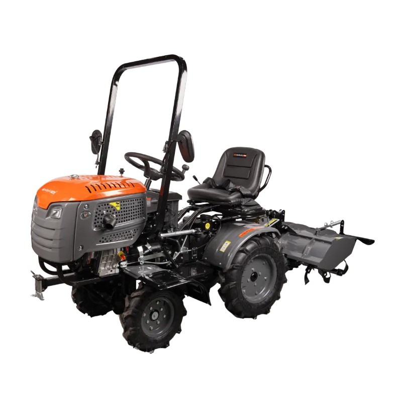 Minitractor Ride-On 4x4 R003 Evo Tools +Plus Motor Diesel KOOP Pomire Bectrica Tirant hidraulic si freza motorica EVOTOOLS +PLUS