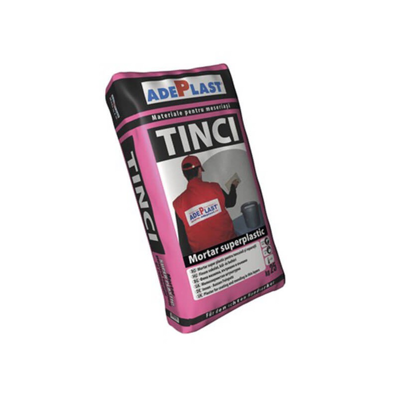 Mortar super plastic pentru tencuieli și reparații Tinci Adeplast gri sac 25kg