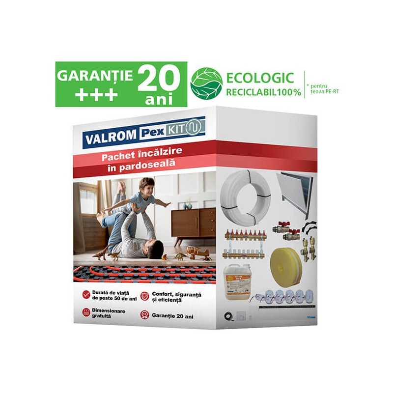 Pachet incalzire pardoseala Eco 100 Mp cu automatizare fir