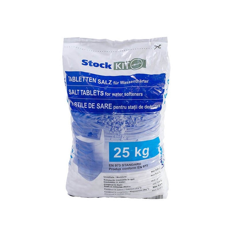 Pastile de sare dedurizare, aquaPUR, Valrom, 25KG