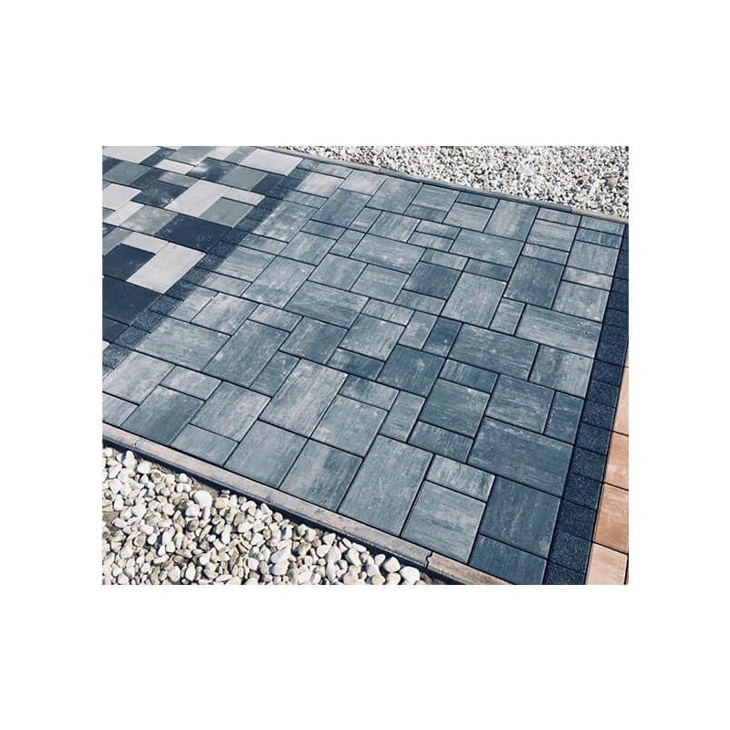 Pavaj Rettango Combi 6 cm, gri bazalt