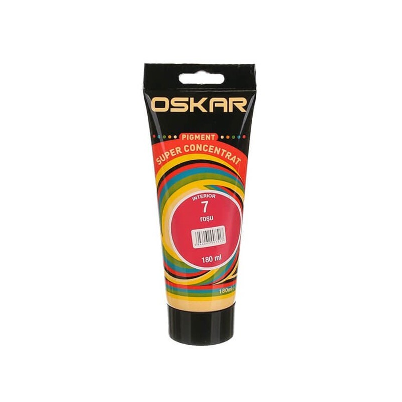 Pigment Oskar D, superconcentrat, rosu 7, pentru vopsea lavabila, 180 ml