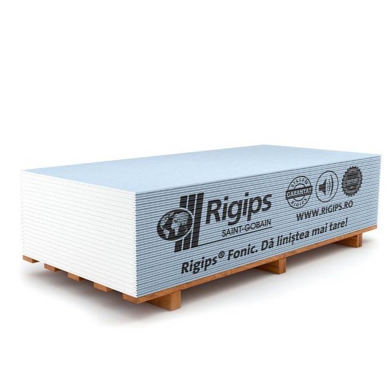 Placa gips carton acustica (fonic) Rigips 12.5 x 1200 x 2600 mm