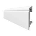 Plinta parchet din duropolimer Espumo ESP301, alb, 2400 x 80 x 16 mm, Vox