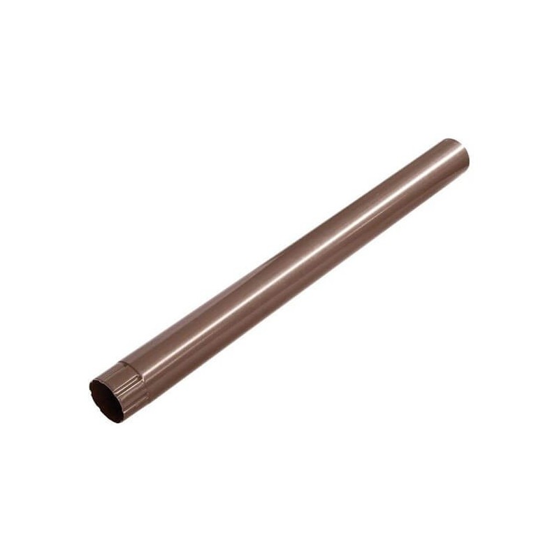 Prelungitor burlan scurgere, maro lucios (RAL 8017), 1 m, D88 mm