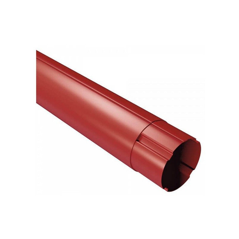Prelungitor burlan scurgere, rosu inchis (RAL 3009), 1 m, D88 mm