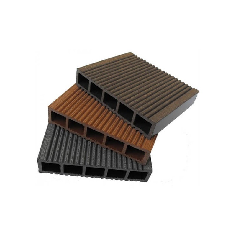 Profil gard WPC, maro inchis, 24 x 120 x 2000 mm